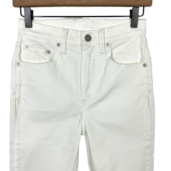 Boyish by HER NWT White Denim High Rise Stretch Skinny Jeans - Picture 2 of 8